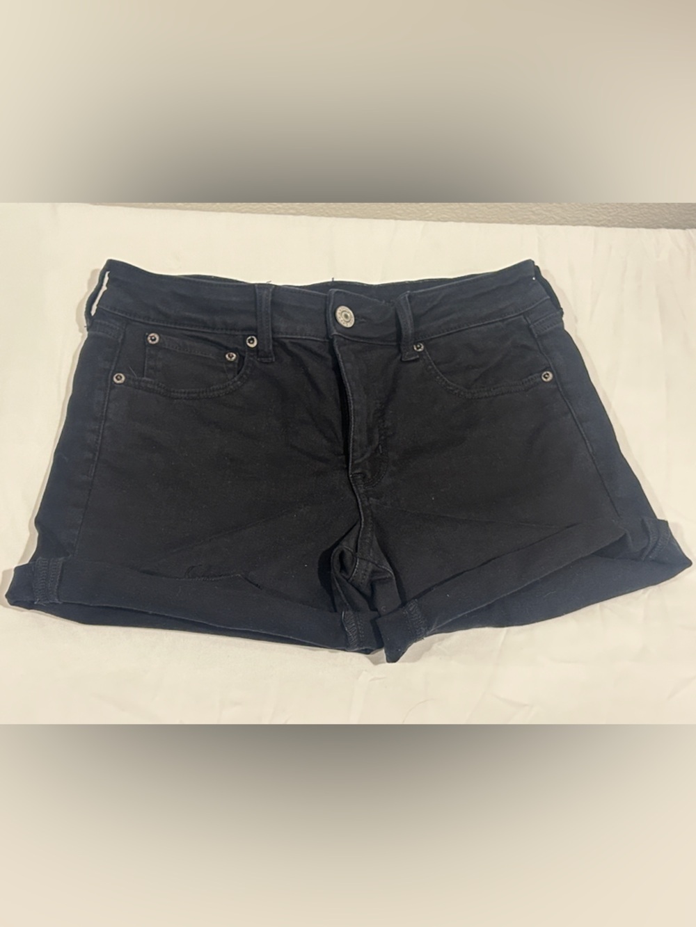 American Eagle Outfitters Black Women's Denim Shorts